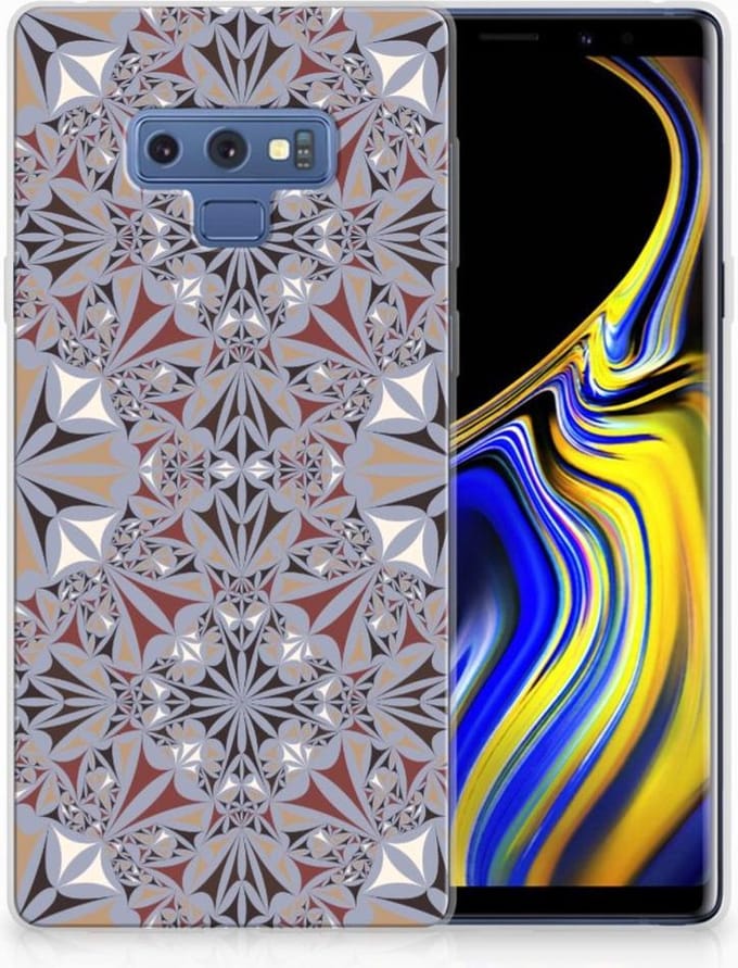 Samsung Galaxy Note 9 TPU Siliconen Hoesje Flower Tiles