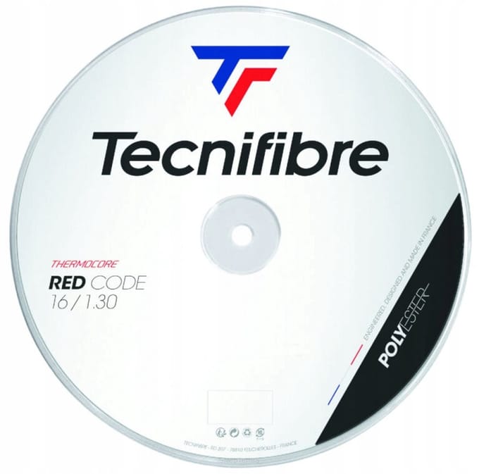 Tecnifibre Red Code 1.30 Tennissnaar - Rood, 12m