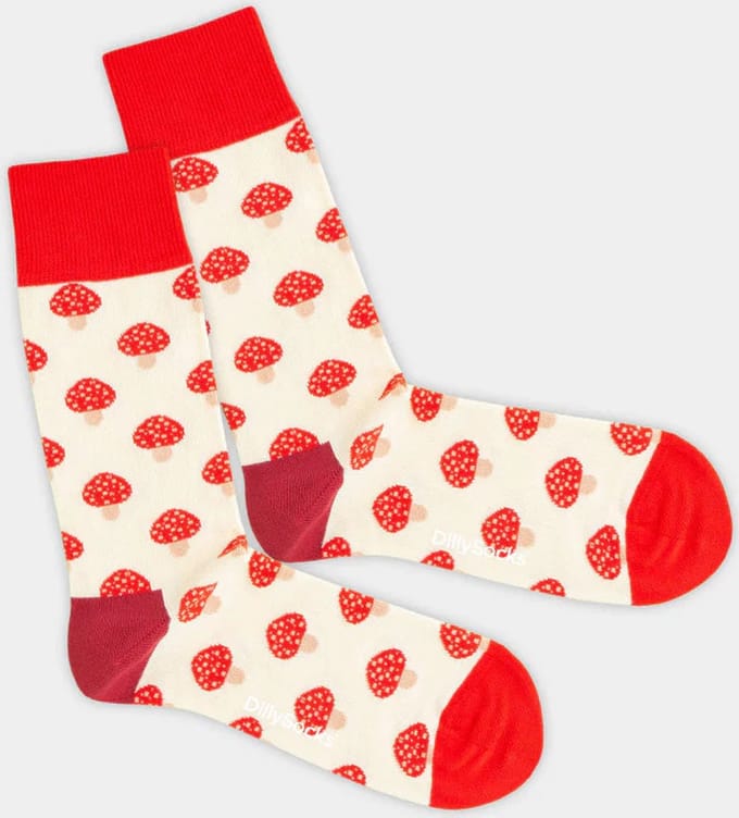 DillySocks Toxic Sand Shrooms Sock - maat 36-40