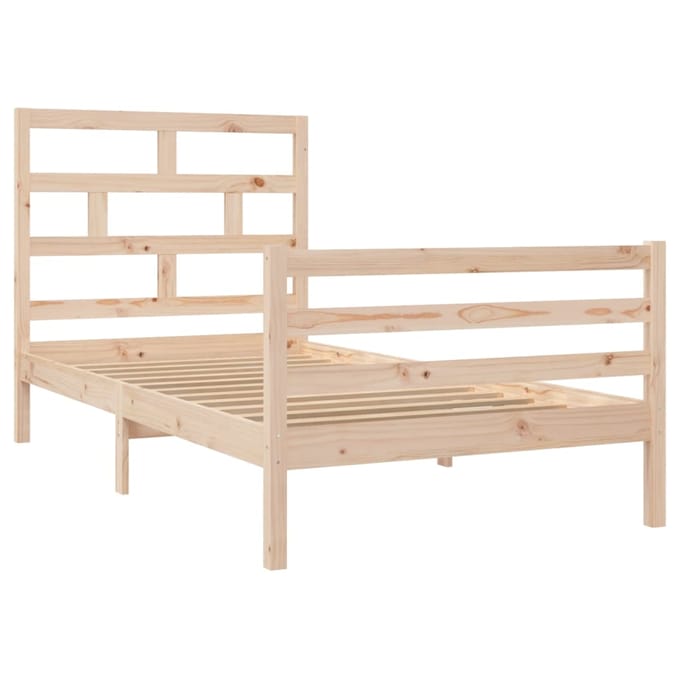 vidaXL - Bedframe - massief - grenenhout - 100x200 - cm