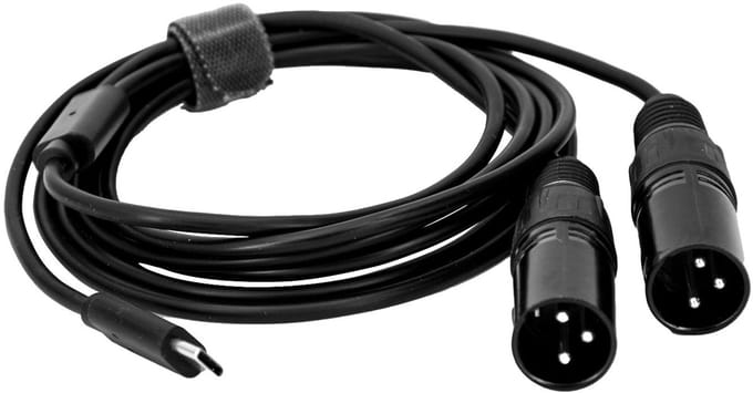 Hilec USB-C naar 2x XLR male kabel 2m