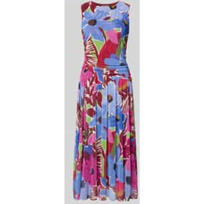 Midijurk van mesh met bloemenprint