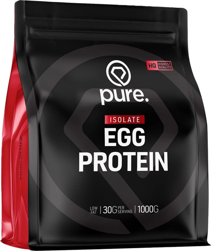 Pure. Egg Protein - Chocolade - 1000g - lactosevrij - koemelkvrij- eiwitpoeder - aminozuren