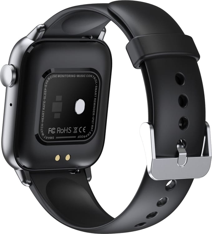 SAMTECH Smartwatch bandje - polsband - Strap QS08 - Zwart