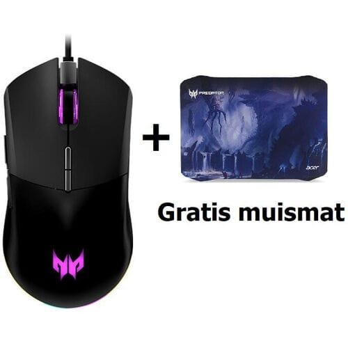 Acer Predator 330 gaming muis met Gratis Predator muismat M
