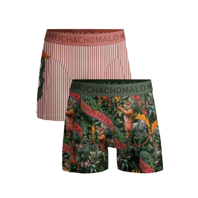Muchachomalo Jongens 2-pack boxershorts circus animals