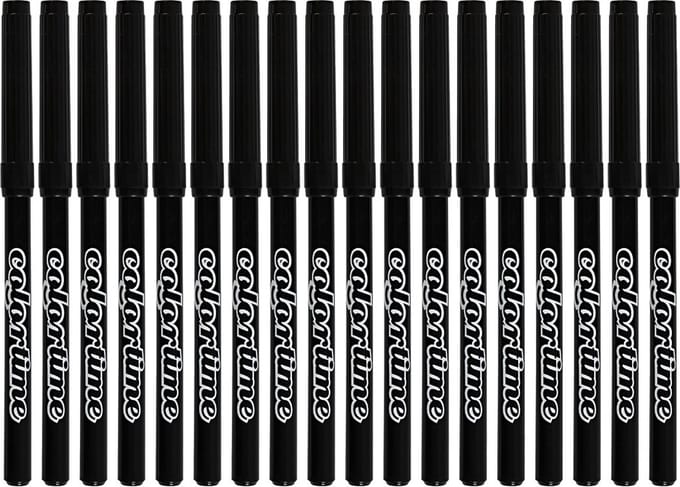 Colortime Stiften Lijndikte 2 Mm Zwart 18 Stuks