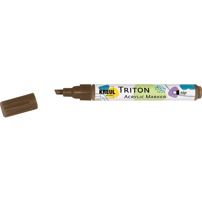 KREUL Triton markeerstift 1 stuk(s) Beitelvormige punt Bruin