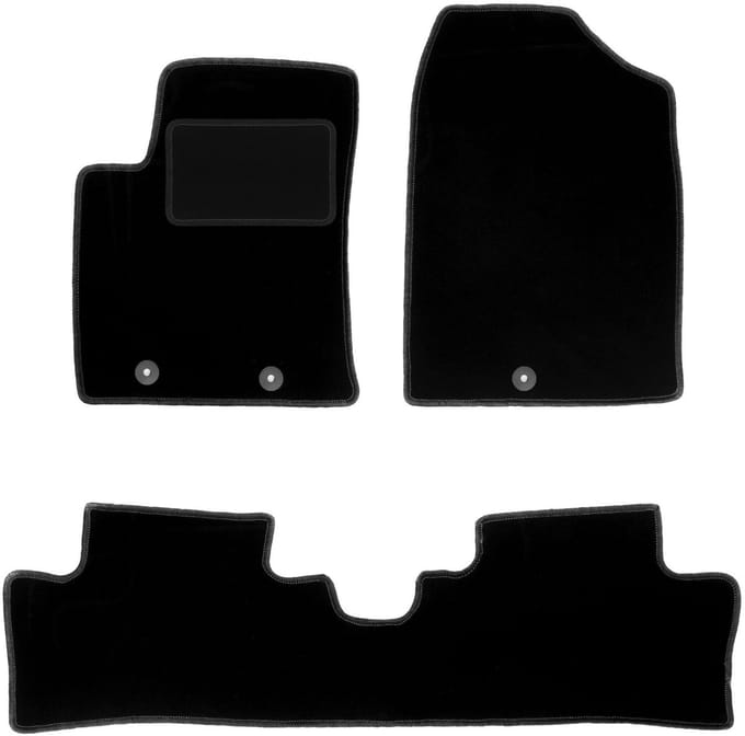 Zwarte veloursmatten voor: Hyundai i10 II hatchback (2013-)