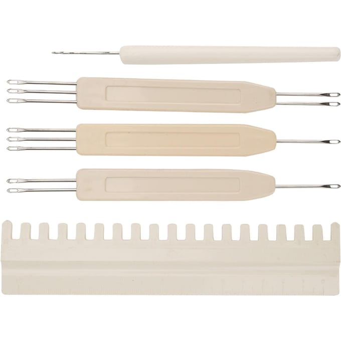 Overdrachtstool Naaldduwer Haaknaald Naaihulpmiddelen voor Breimachine KH581 KH811 KH821 wit