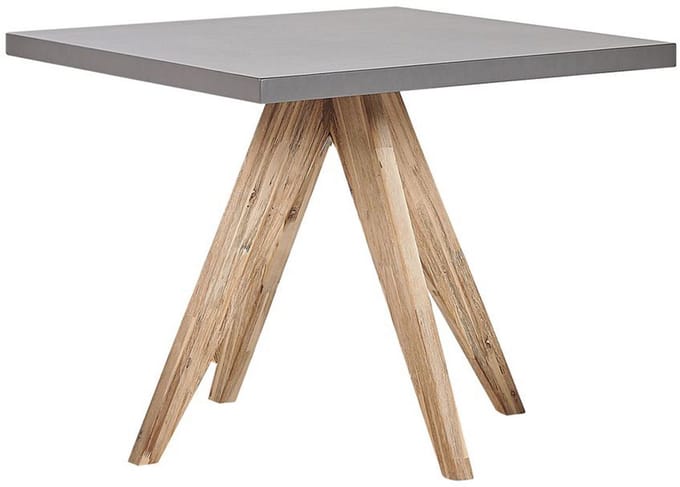 OLBIA - Tuintafel - Grijs - 90 x 90 cm - Vezelcement