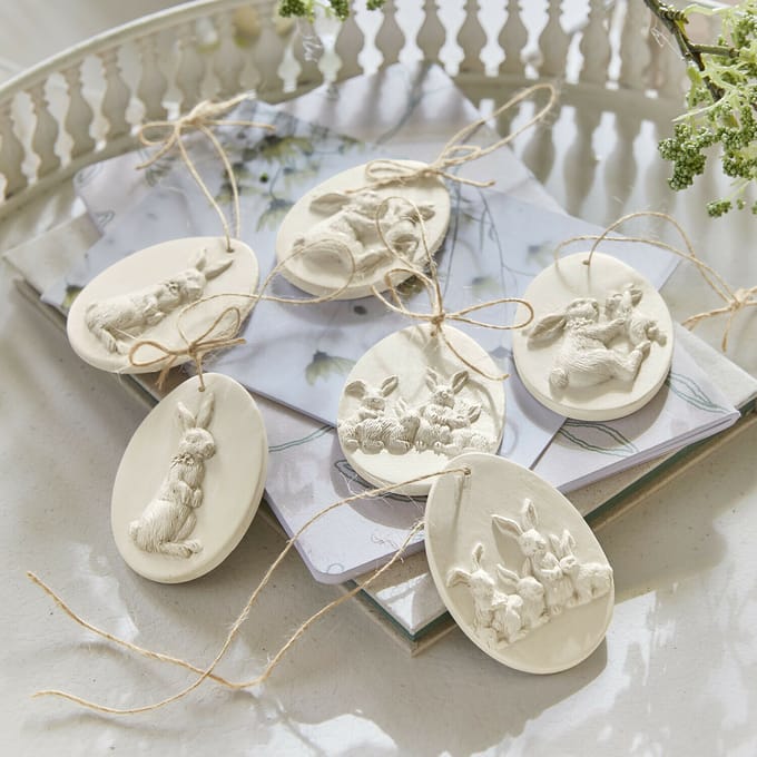 LOBERON Hanger set van 6 Jasélie antiekwit