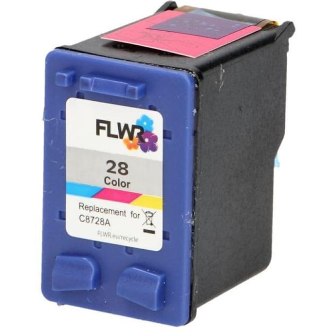 FLWR - Inktcartridge / Alternatief voor de HP 28 / Kleur