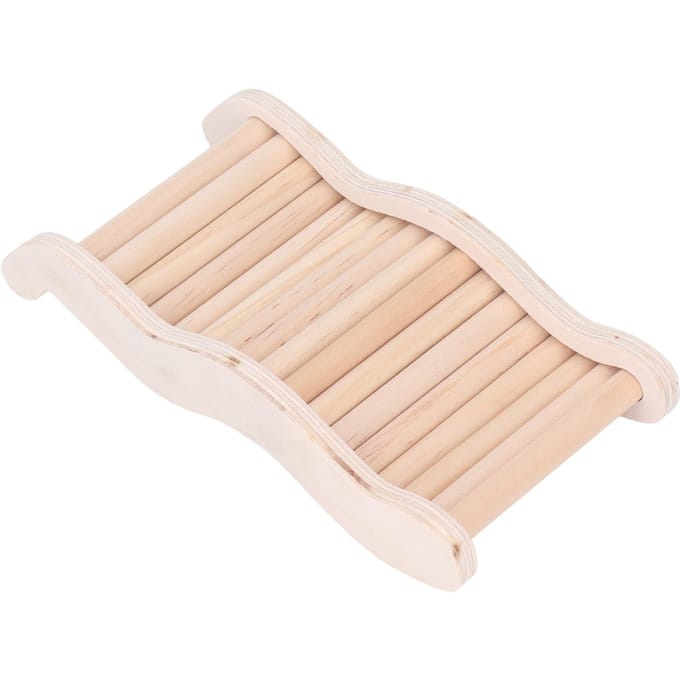 Échelle pour hamster Échelle en bois pour hamster Pont Installation facile Réduction de l'anxiété Interactif beige