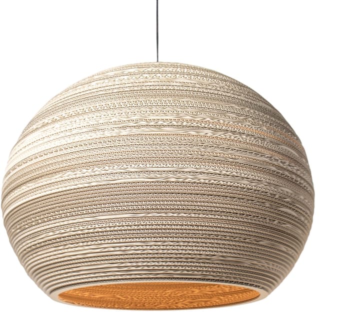 Kartonnen zernez lamp - Diameter 73 cm | E27 - Kartent