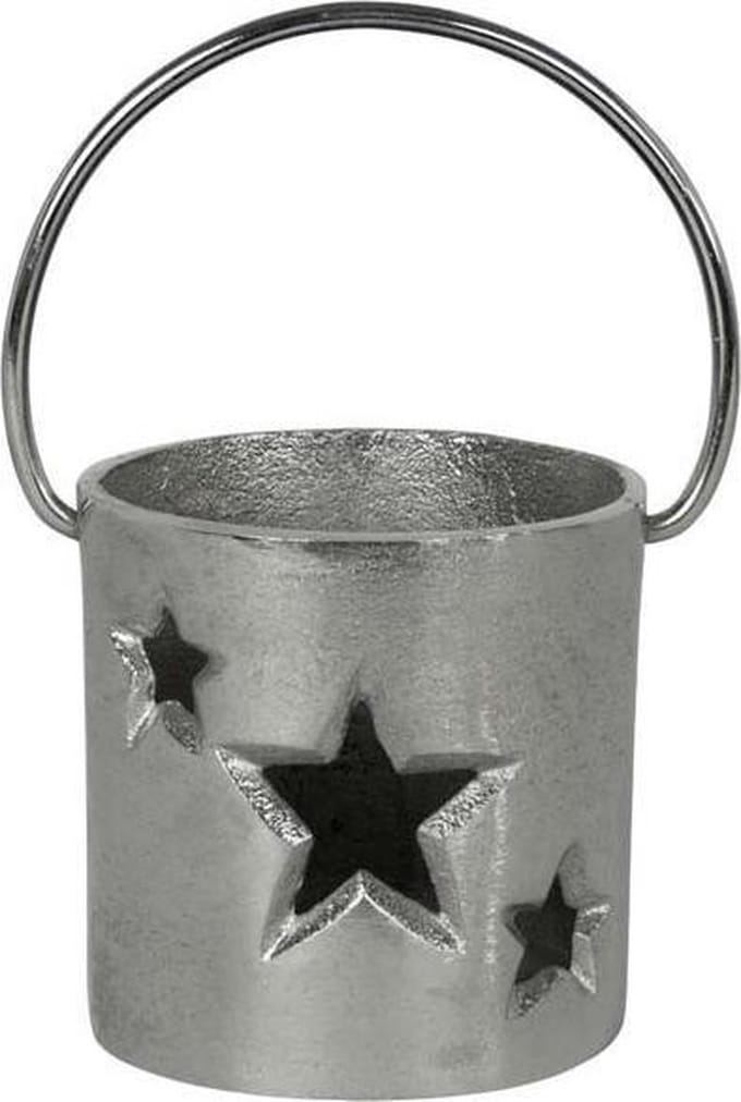 Mars & More Ster Recht - Windlicht - 10 cm - Aluminium