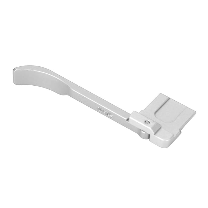 Hot Shoe Duim Omhoog Rust Handgreep voor A6700 Camera Aluminiumlegering Ergonomisch Ontwerp Zilver zilver