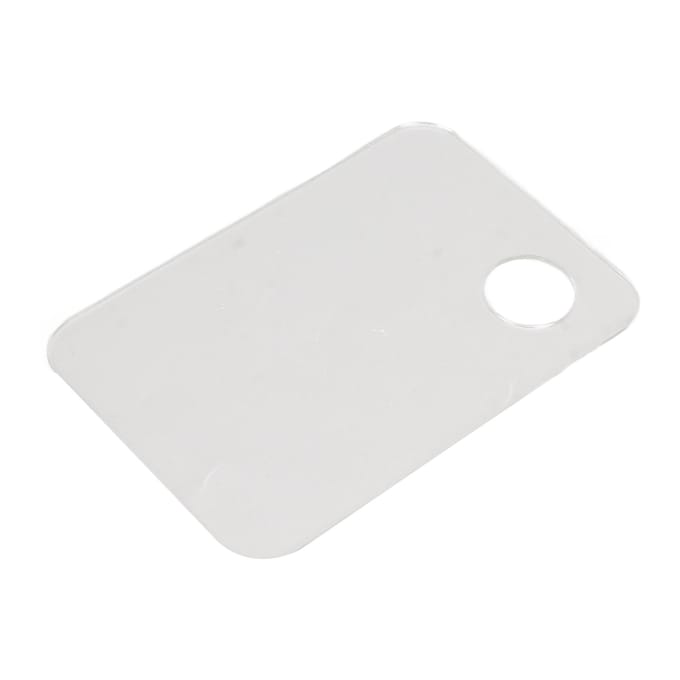 Make-up Foundation Mengspatel Set 304 Roestvrij Staal Acryl Tray Dubbelzijdige Roerder Cosmetisch white