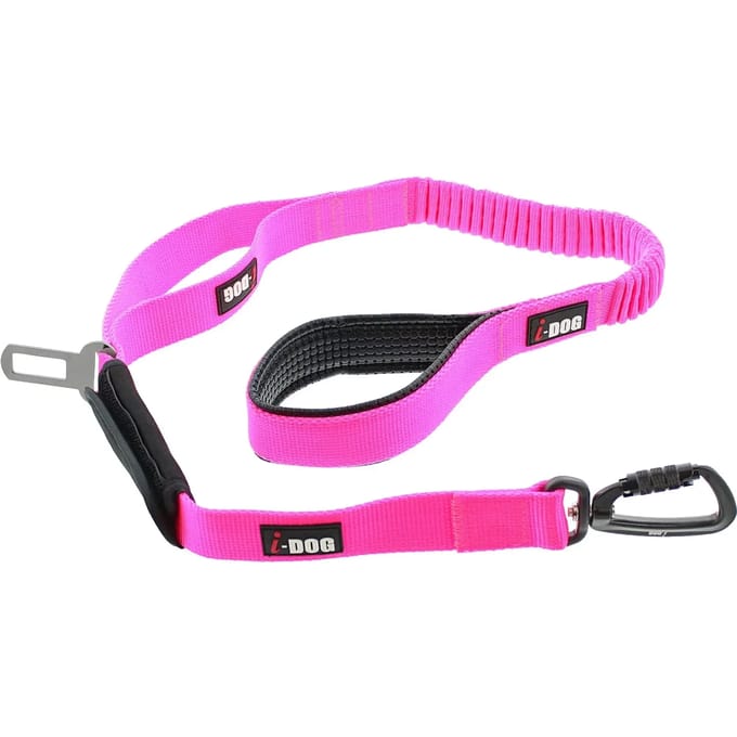 Elastische hondenriem met veiligheidslus I-DOG Confort Pro Max UPKA