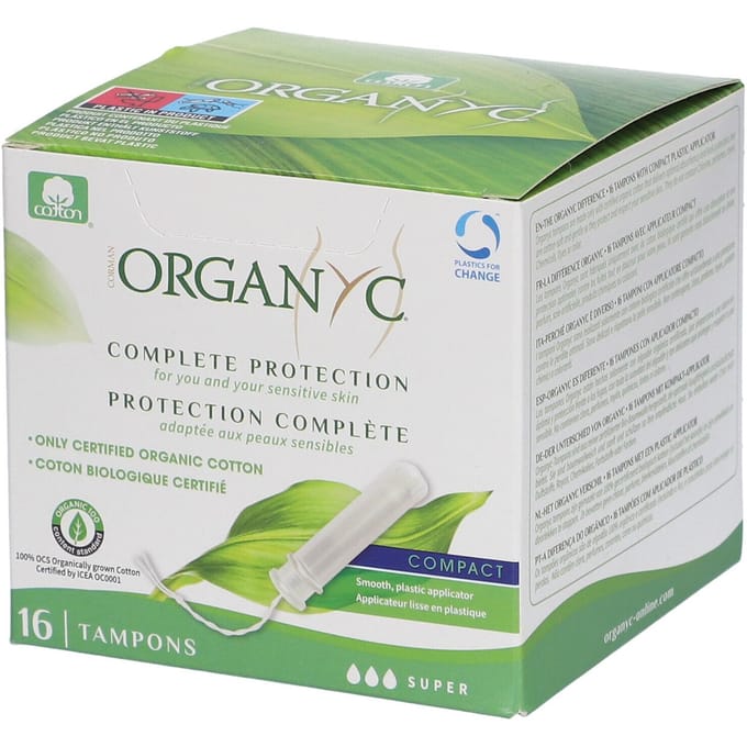 Organyc® Tampons Complete Protection Compact Super 16 Tamponades