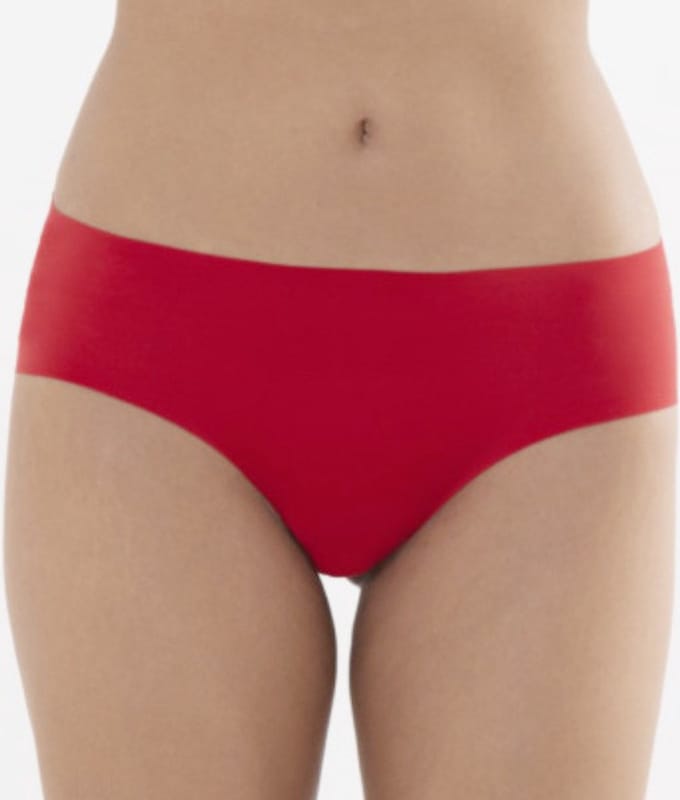 J&C dames hipster naadloos - microfiber uni - Seamless vrouwen ondergoed - Invisible - Rood / S