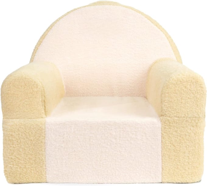 RUX® Kindersofa - Zitzak - Kinderstoel - Wit - 45cm x 50cm x 48cm