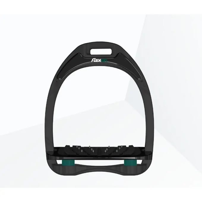 Ultra Grip Zwart/Antraciet Halfhoge stijgbeugels Flex-On Aluminium