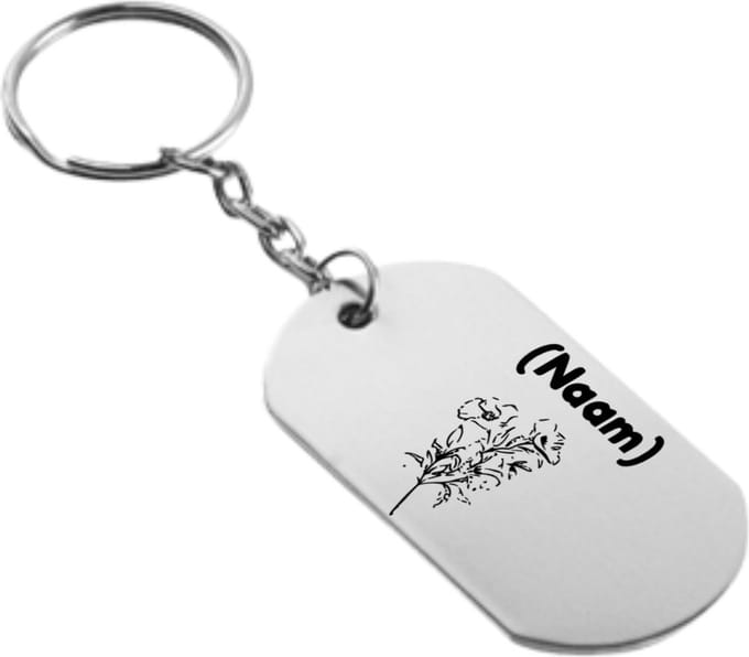 Akyol - bloemen sleutelhanger - Bloemen - bloemenliefhebber - liefde - de echte bloemen liefhebber - flower - 54 x 29mm