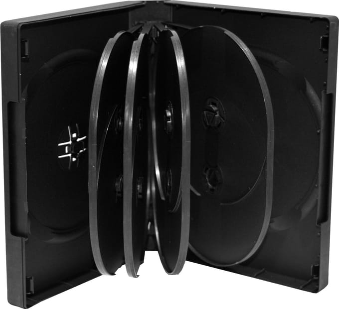 DVD-Leerh�lle f�r 10 Dics 33mm schwarz 3pcs