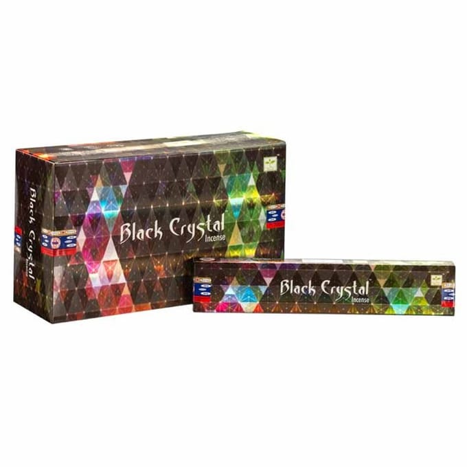 Satya Zwarte Kristal Wierook - 15 gram