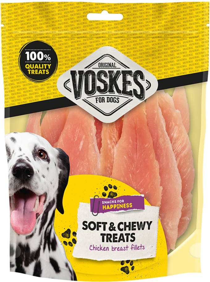Voskes Hondensnack Kippenborst - 400 gr