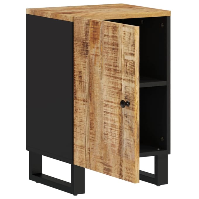 vidaXL - Badkamerkast - 38x33x58 - cm - massief - mangohout