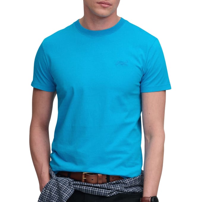 Superdry Essential Logo Emb Neon Shirt Heren - Maat L