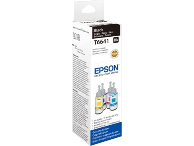 Epson Ecotank 664 zwarte inktfles - 70 ml originele inktcartridge voor printers - Office Electronics