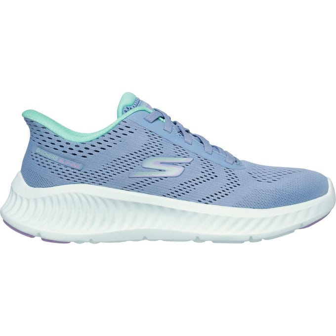 Skechers Go Walk Now Khloe Textiel Damestrainers Blauw/Groen