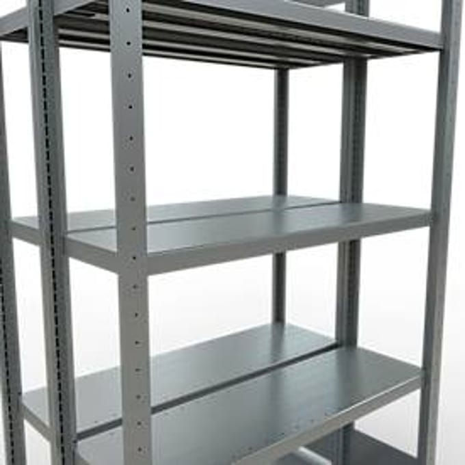 SCHULTE Lagertechnik - Dubbel legbordstelling. Type 250 kg - 2000x1000x2x300 mm, 10 schappen