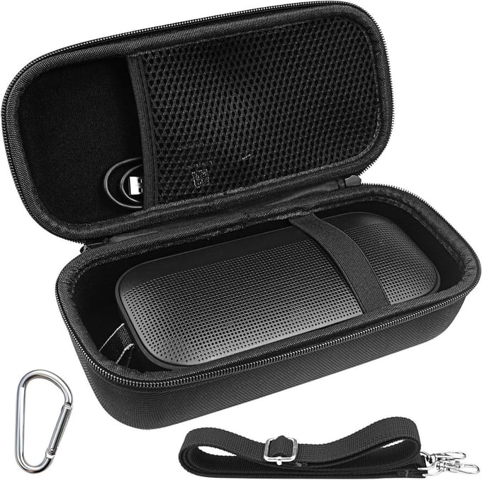 Duurzame Hard Case voor Bluetooth Diffuser - Bescherming voor SoundLink Flex 2e Generatie (Zwart)