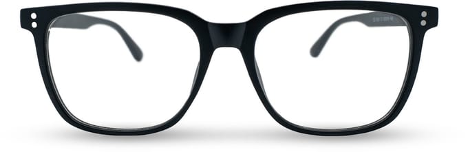BL Way Black Matte - Blauw licht bril - Computerbril - Rechthoek - Zwart