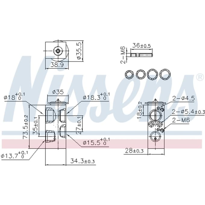 Expansieventiel, airconditioning NISSENS 999443