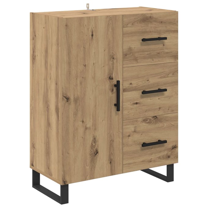 vidaXL Dressoir Artisan Eiken 69,5 x 34 x 90 cm