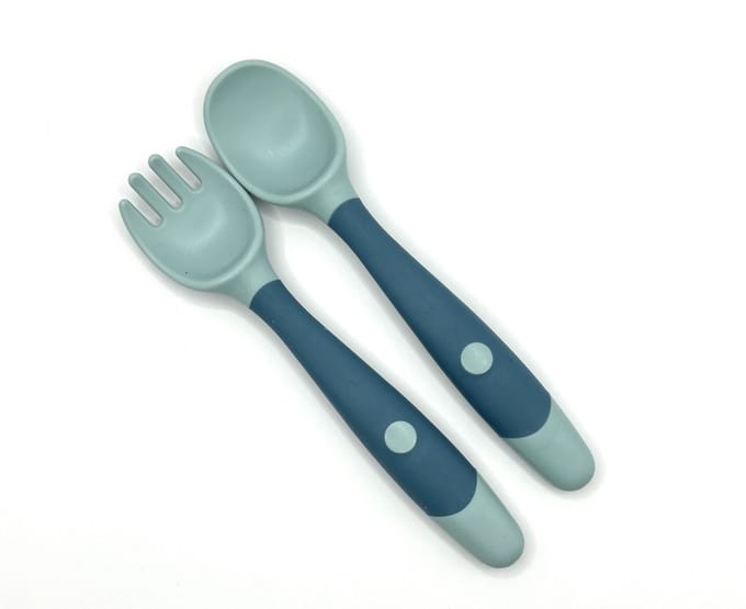 Hypify - Buigbare Vork & Lepel - Groen - Buigbaar - Speels eten!