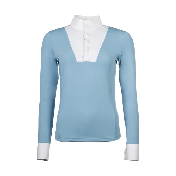 Dames wedstrijdpolo met lange mouwen HKM Virginia