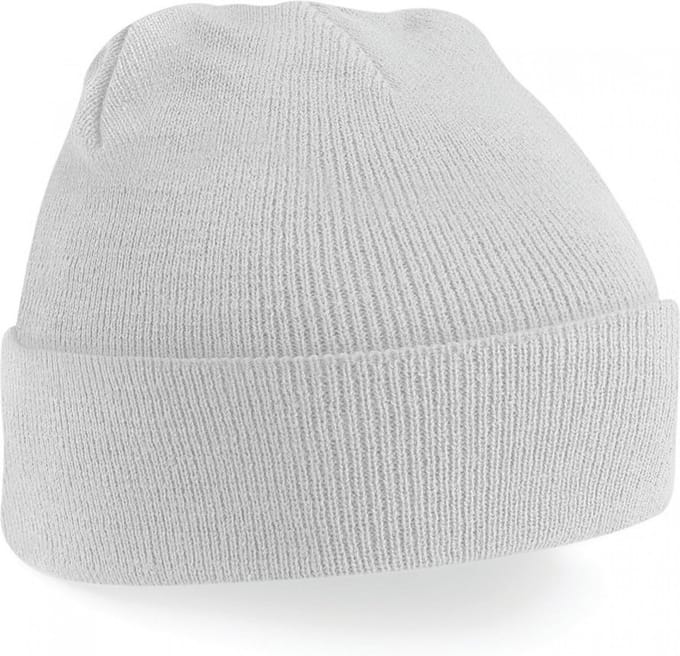Gebreide muts polyester lichtgrijs