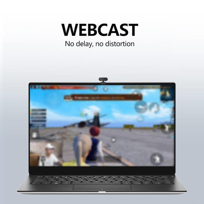 1080P 2MP Webcam 30fps Camera Ruisonderdrukking Microfoon Webcam Laptop Computer Camera USB Plug & 1080p zwart