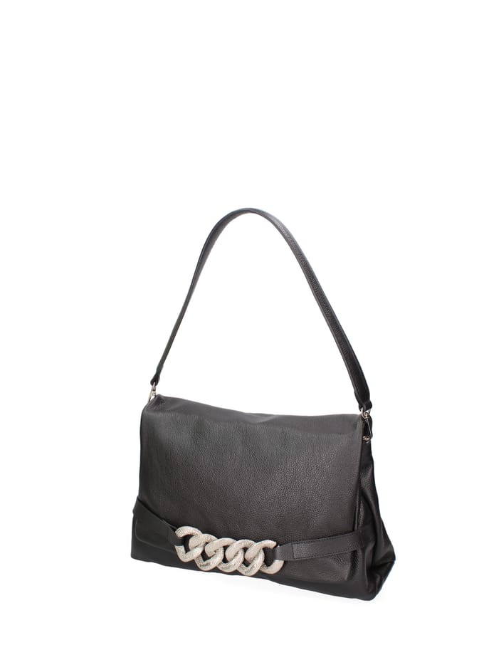 John Richmond schoudertas Vrouwen BLACK AND SILVER