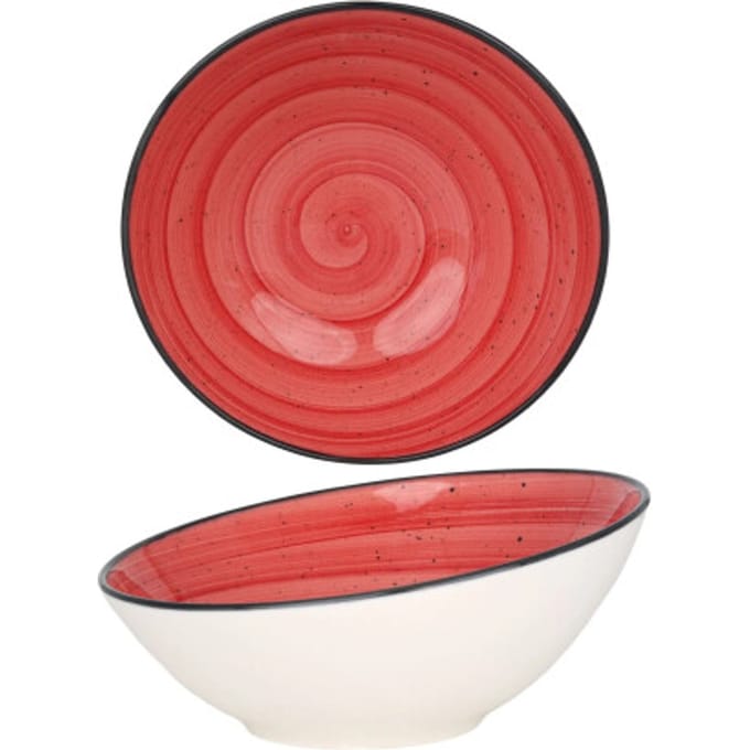 Bonna Serveerschaal - Aura Passion - Porselein - 22 cm (850cc) - set van 2