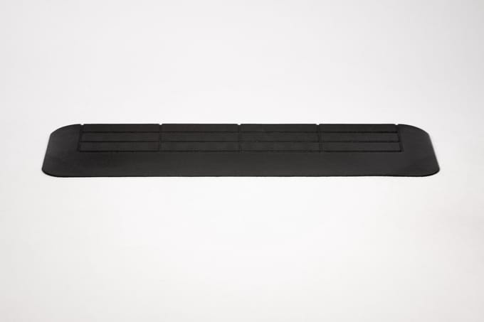 Rubber drempelhulp 2,5 cm met schuine zijvlakken
