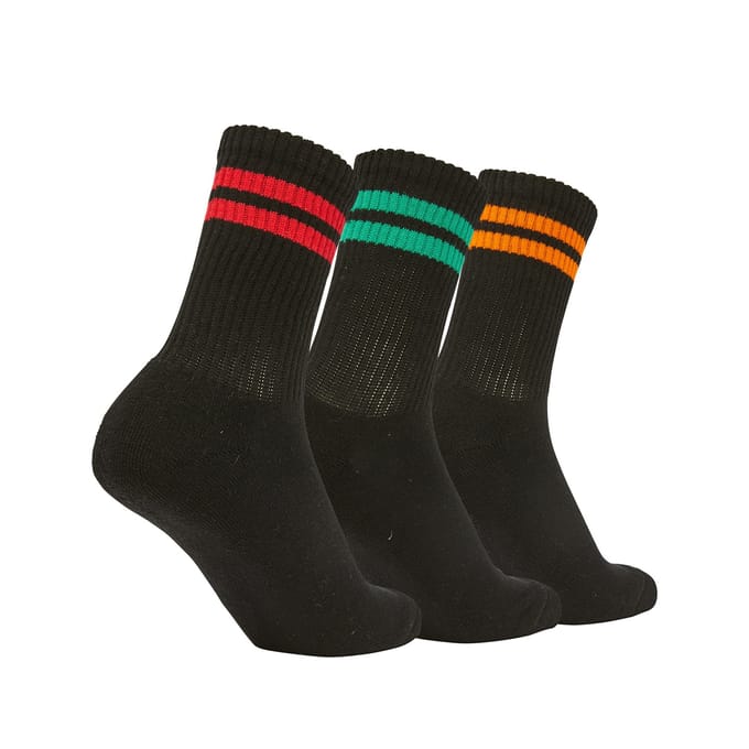 Ellesse 3-Pack Korte Crew Sock in Zwart
