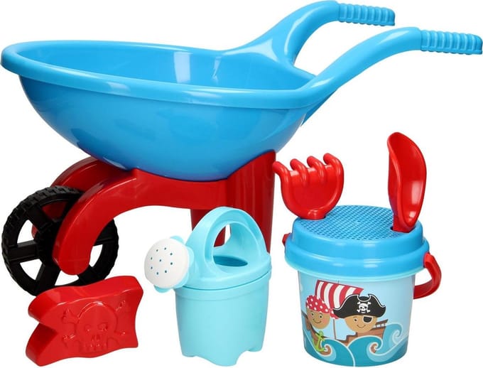 Androni Wheelbarrow with Pirate Beach Set