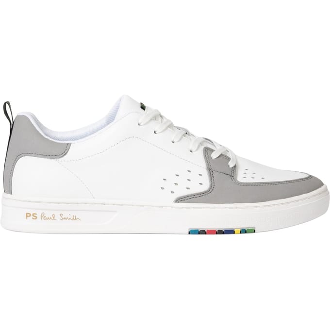 Paul Smith Mens Shoe Cosmo White Grey Toe White Größe: 6 | Trainers Outlet | Herren | Grau